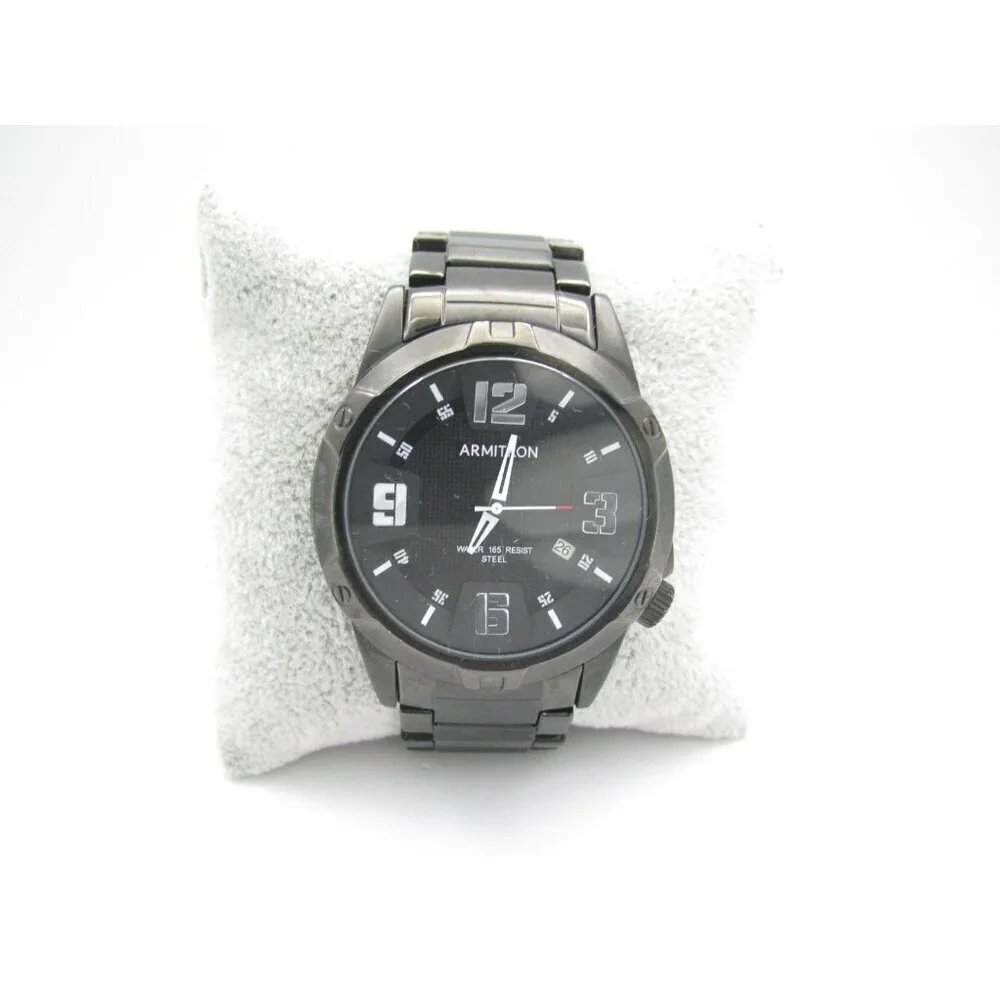 Men Armitron Quartz 165ft WR Analog 41mm Round Watch (I24) 